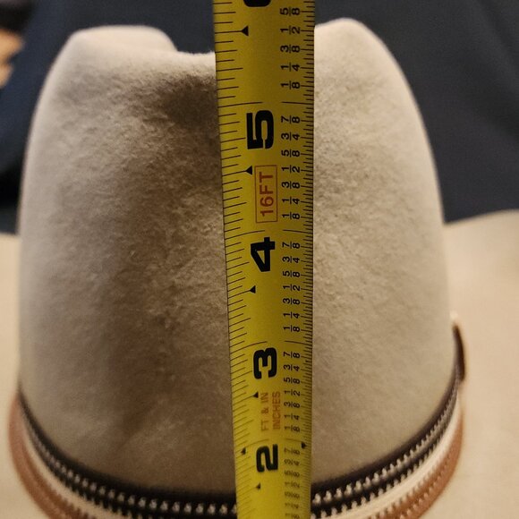 Vintage Adam ~A~ Western 101 Corral Tan Felt Cowboy Hat Unisex - Picture 12 of 12